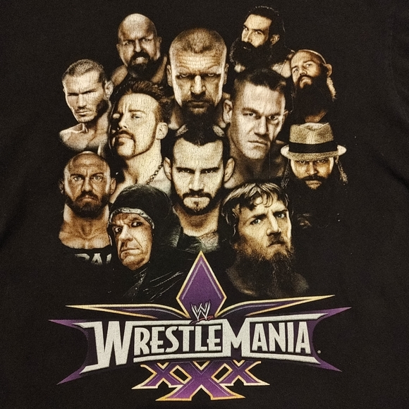 WrestleMania XXX 30 2014 shirt Batista Brock Lesnar Hulk Hogan The Undertaker 💪 - Picture 4 of 5
